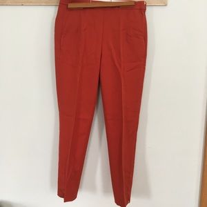 J Crew slim fit city pants fall orange red 2023